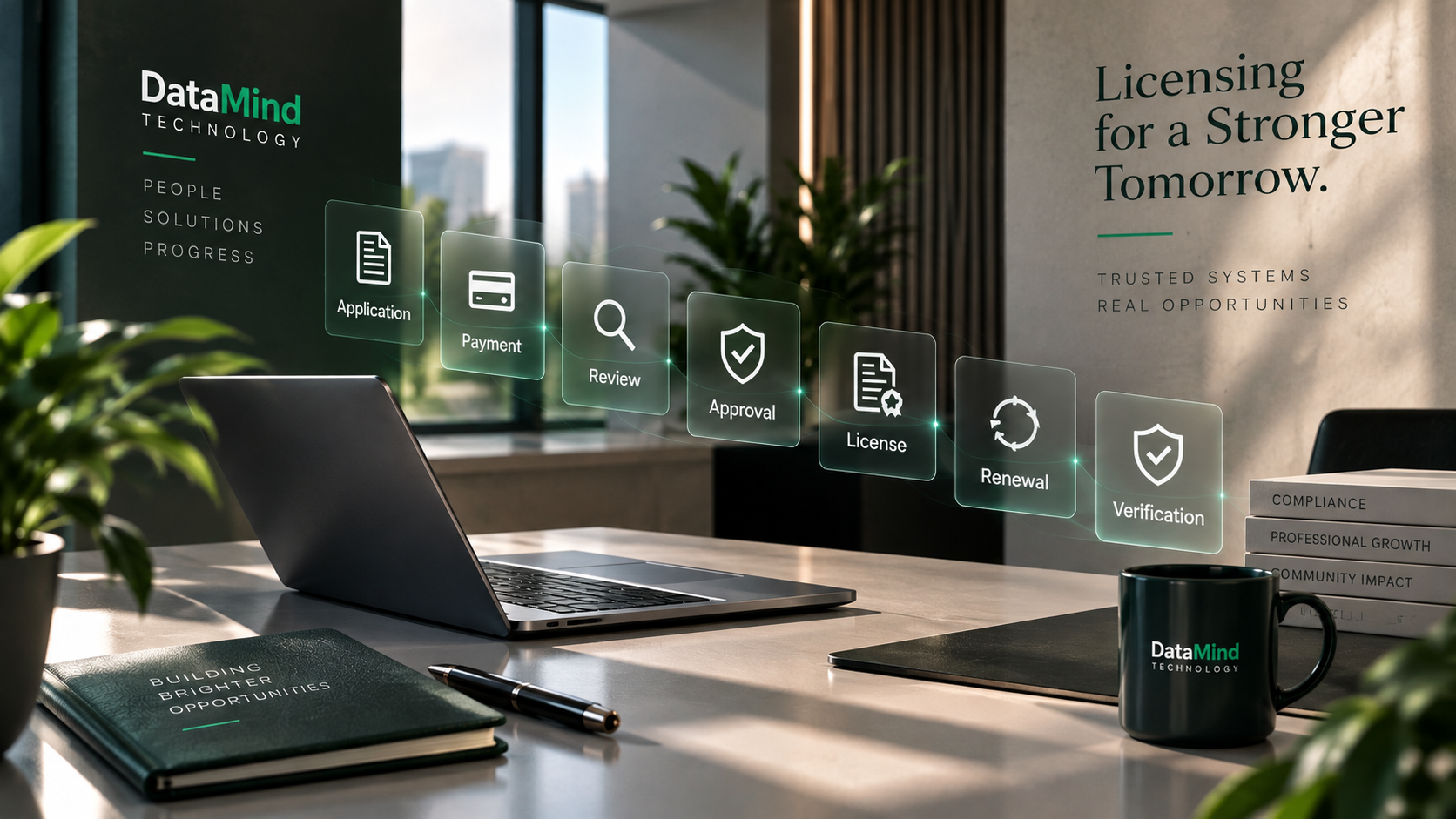 Digital professional licensing experience