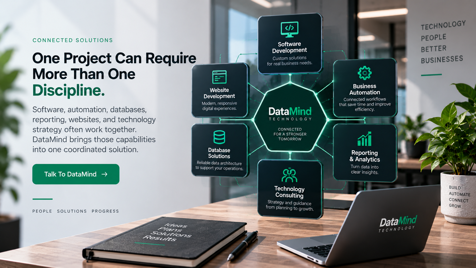 Connected technology services supporting modern business operations